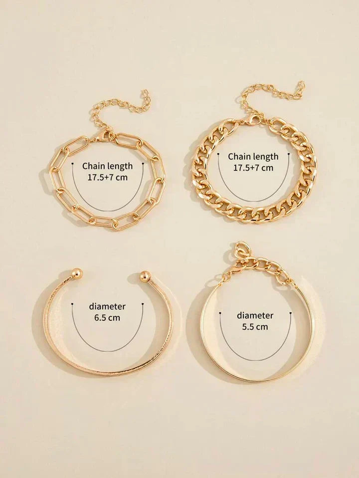 Bracelet Élan Mercer in Wit Goud
